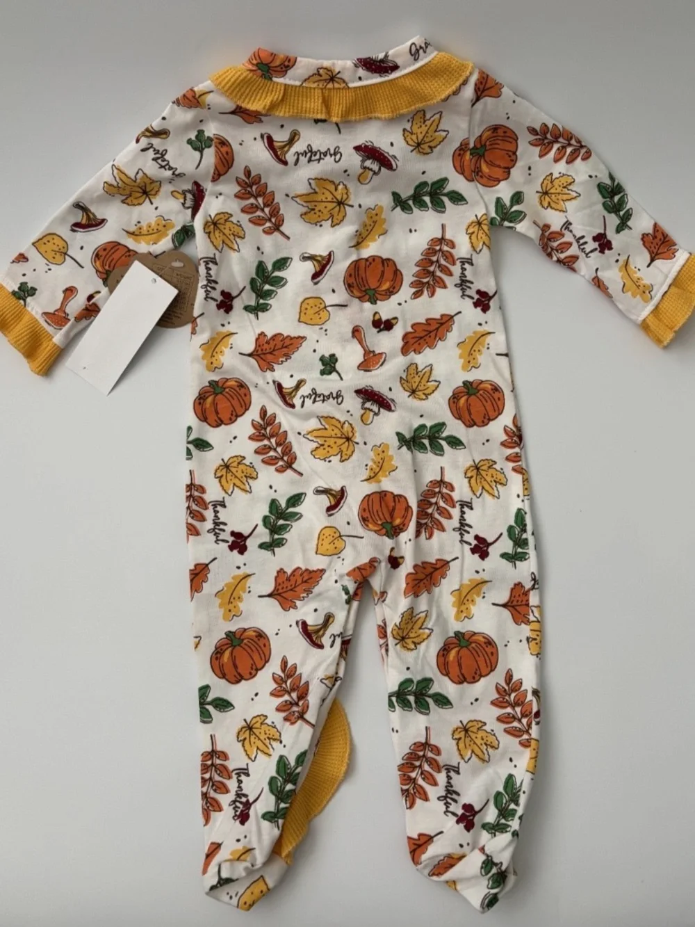 New Baby Essentials Thanksgiving Footed Sleeper | 6 Months Cute Thanksgiving-